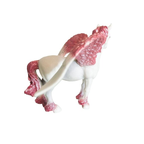 Pegasus Foal Horse Figure 2018 TM Pink White Standing Upright 4-Inches - Picture 3 of 5